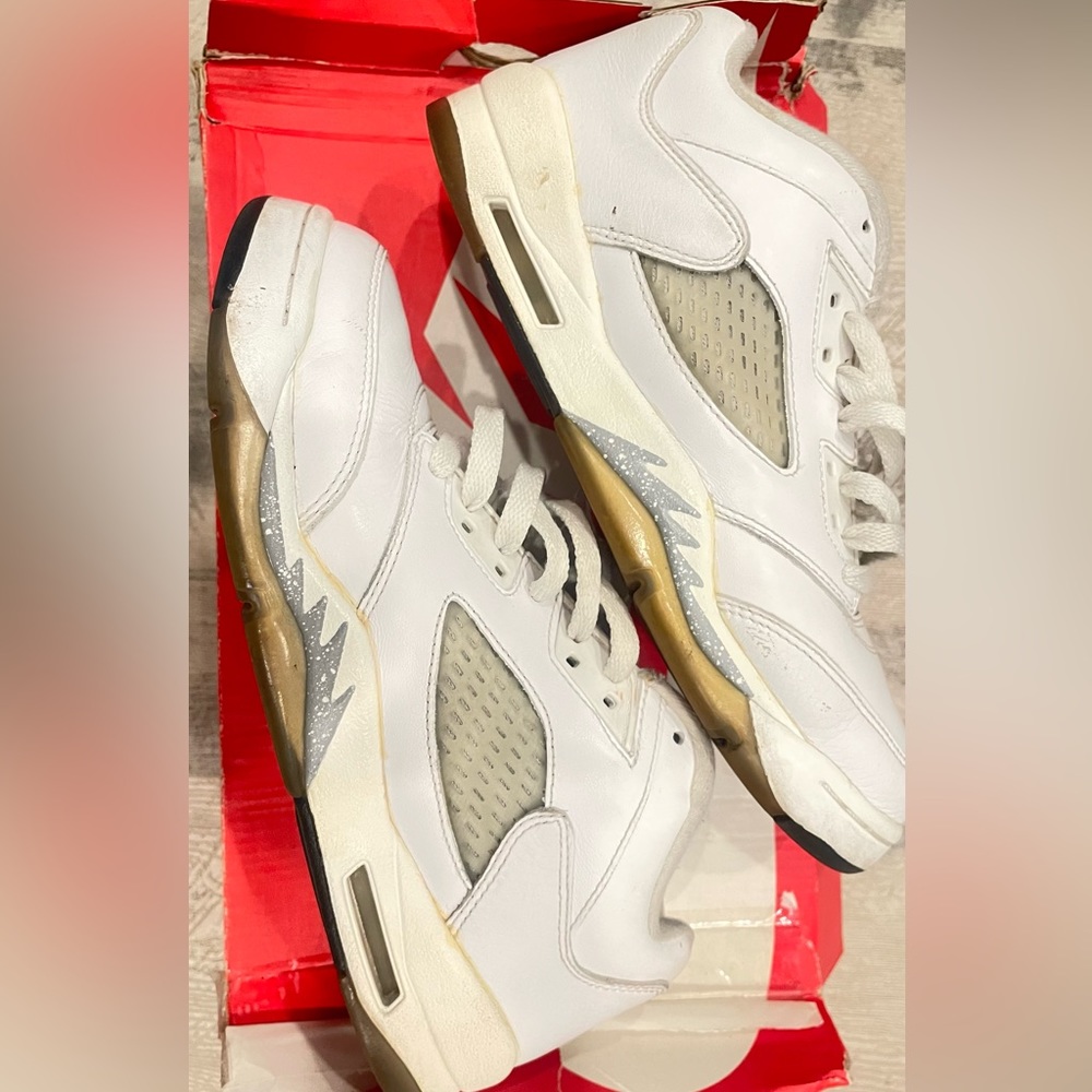 Air Jordan 5 Low White Pre-Loved/Used Size 6.5Y